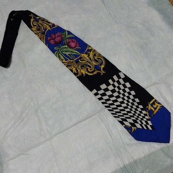 Vollerei colorful silk tie hand made in Italy - Picture 1 of 5